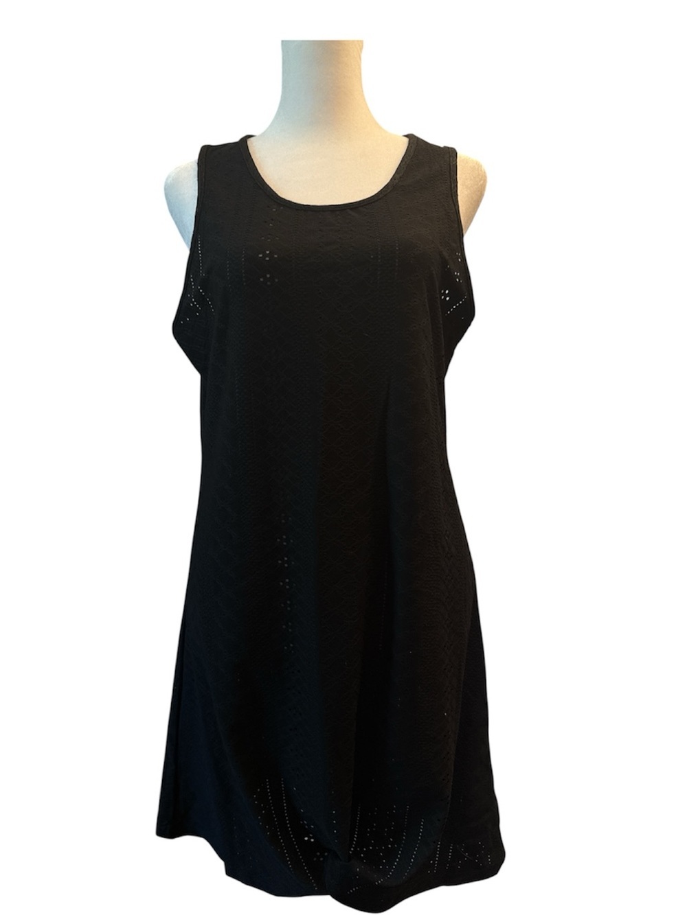 Black Eyelet Bathing Suit Cover Up